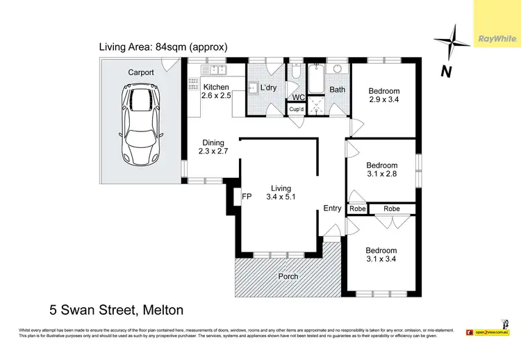 Floorplan of Homely house listing, 5 Swan Street, Melton VIC 3337