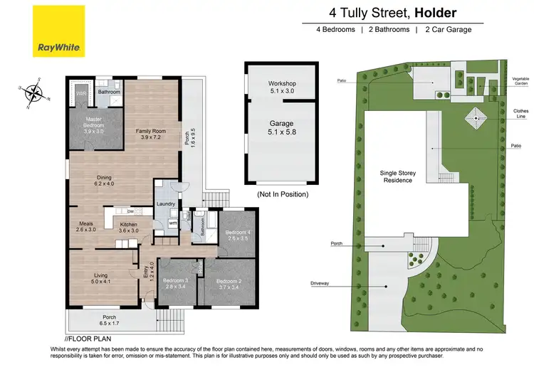 Floorplan of Homely house listing, 4 Tully Street, Holder ACT 2611