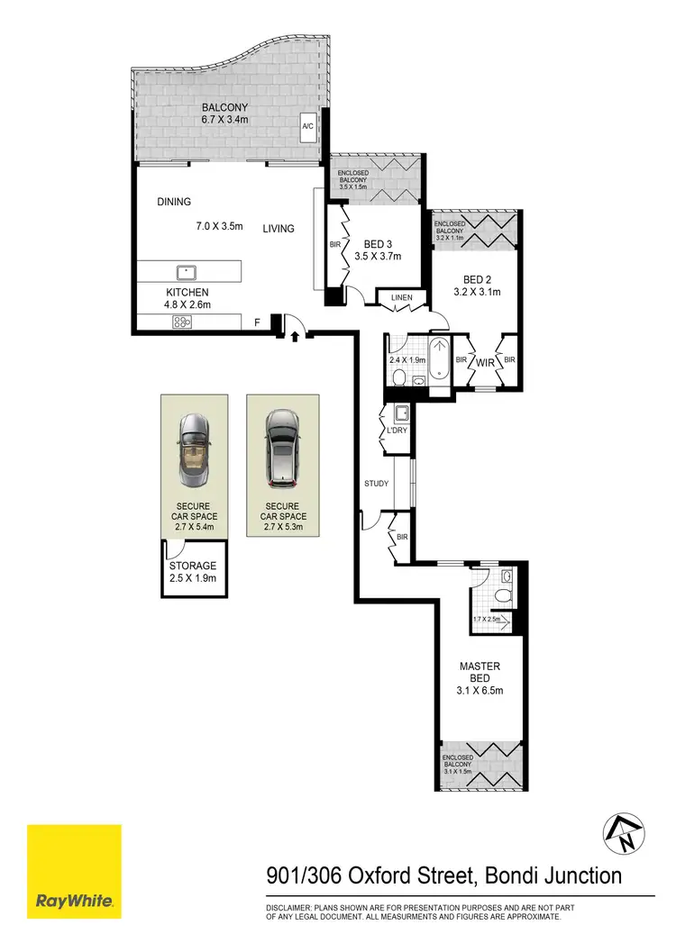 Floorplan of Homely apartment listing, 901/306 Oxford Street, Bondi Junction NSW 2022