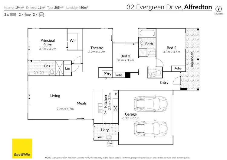 Floorplan of Homely other listing, 32 Evergreen Drive, Alfredton VIC 3350