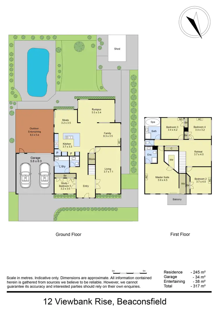 Floorplan of Homely house listing, 12 Viewbank Rise, Beaconsfield VIC 3807