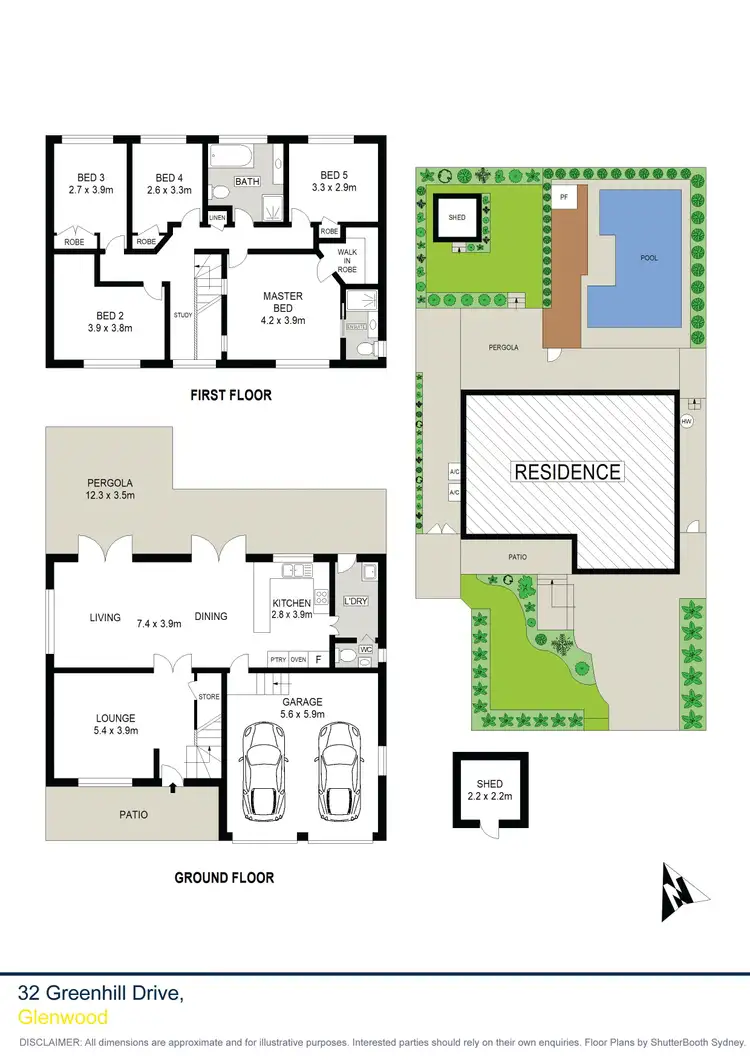 Floorplan of Homely house listing, 32 Greenhill Drive, Glenwood NSW 2768