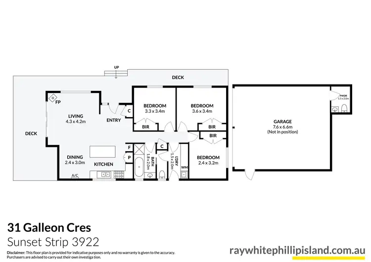 Floorplan of Homely house listing, 31 Galleon Crescent, Sunset Strip VIC 3922
