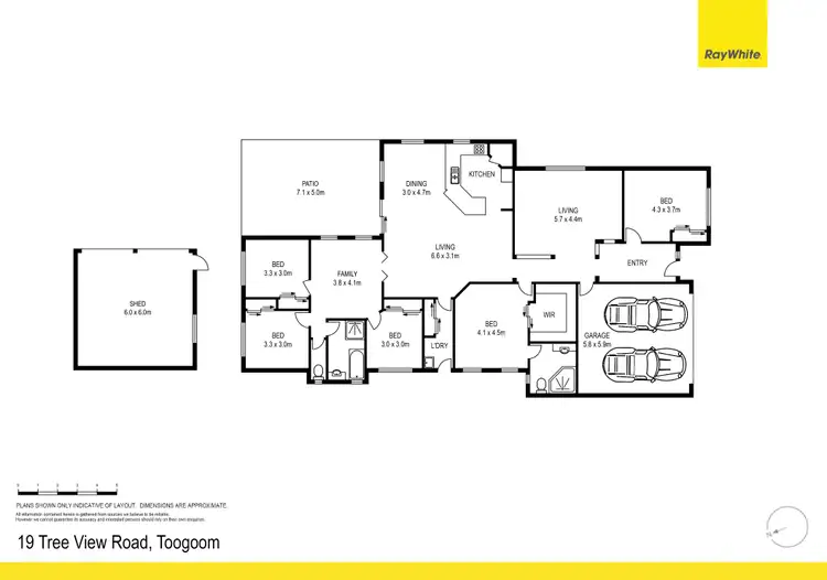 Floorplan of Homely house listing, 19 Tree View Road, Toogoom QLD 4655