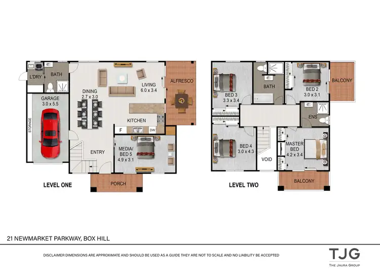 Floorplan of Homely house listing, 21 Newmarket Pkwy, Box Hill NSW 2765