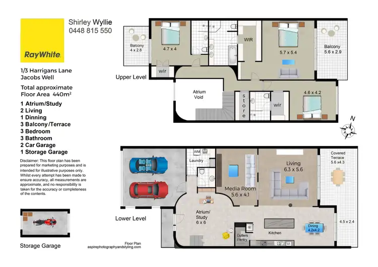Floorplan of Homely villa listing, 1/3 Harrigans Lane, Jacobs Well QLD 4208