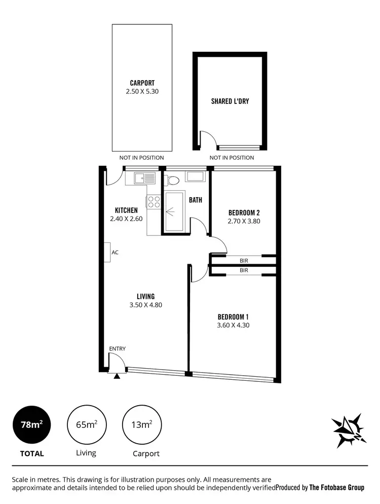 Floorplan of Homely unit listing, 2/565 Portrush Road, Glenunga SA 5064