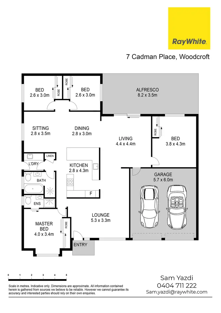 Floorplan of Homely house listing, 7 Cadman Place, Woodcroft NSW 2767