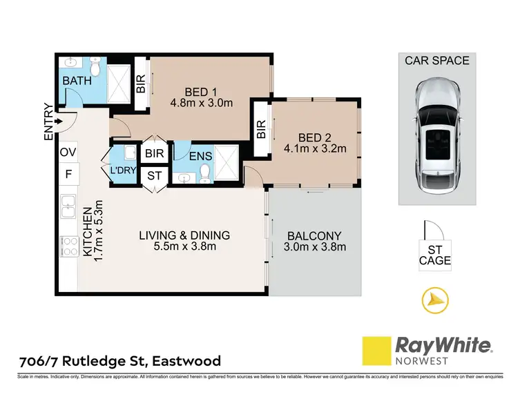Floorplan of Homely apartment listing, 706/7 Rutledge Street, Eastwood NSW 2122