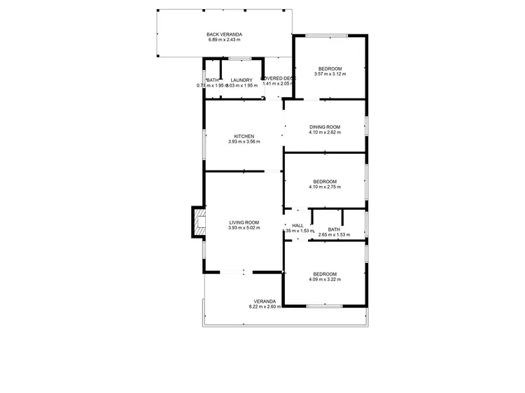 Floorplan of Homely house listing, 57 Morison Crescent, Seymour VIC 3660