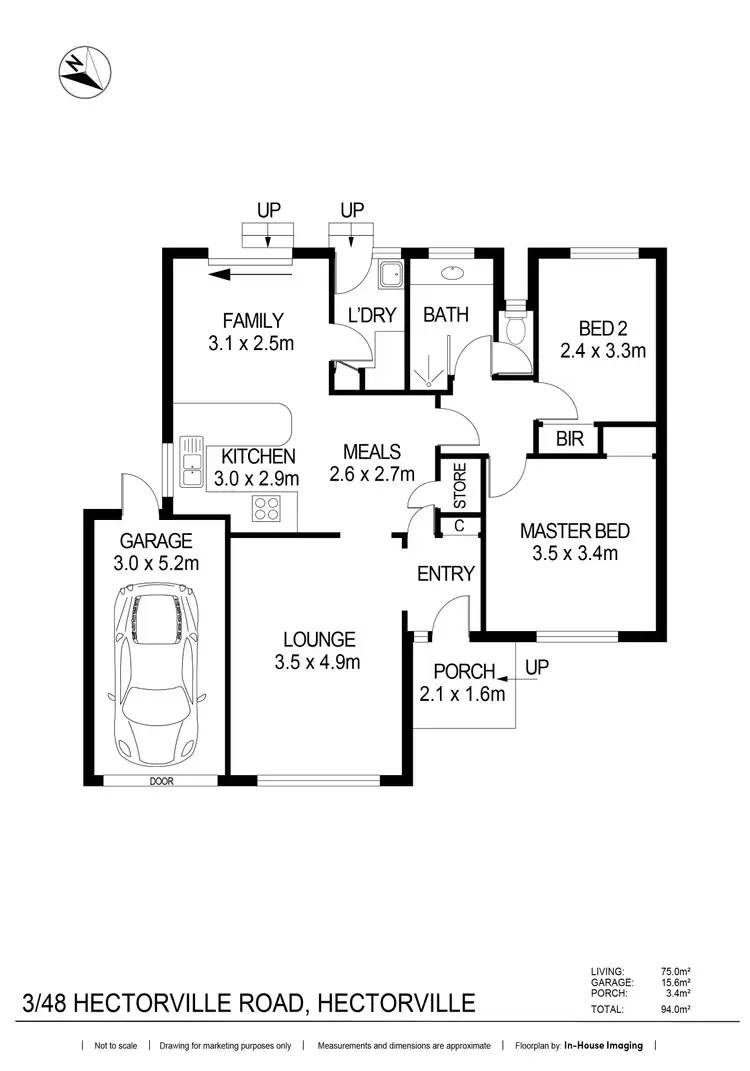 Floorplan of Homely unit listing, 3/48 Hectorville Road, Hectorville SA 5073