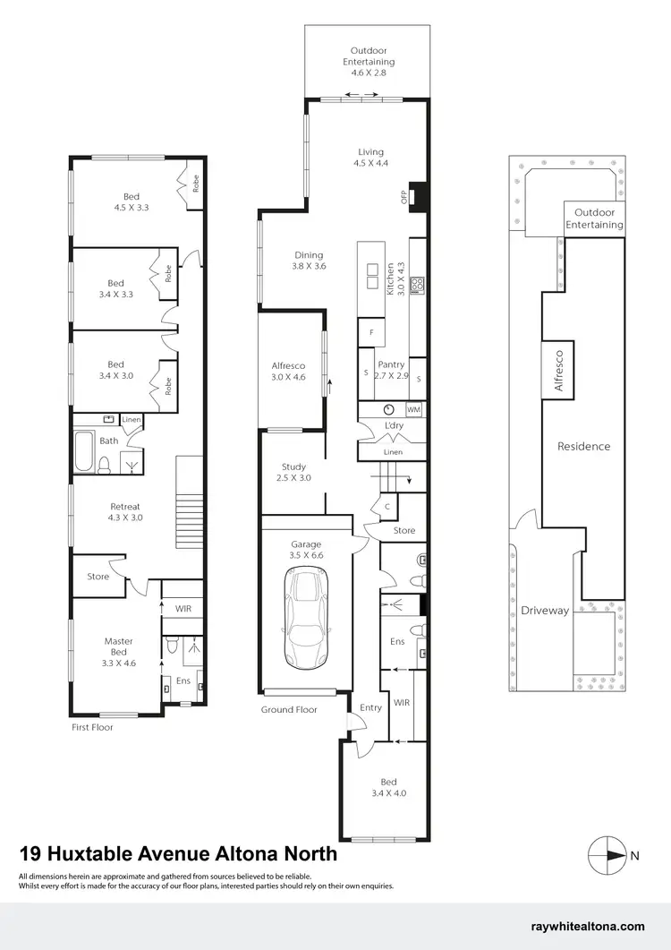 Floorplan of Homely townhouse listing, 19 Huxtable Avenue, Altona North VIC 3025