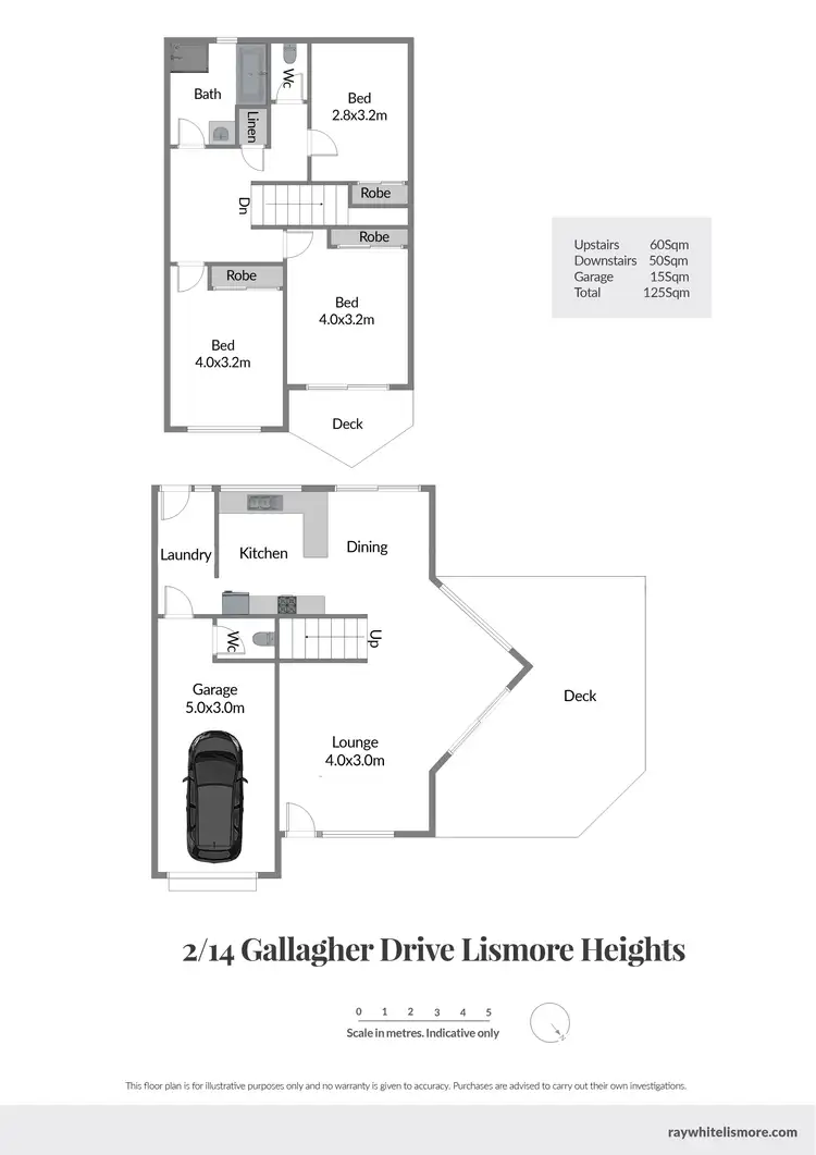 Floorplan of Homely unit listing, 2/14 Gallagher Drive, Lismore Heights NSW 2480