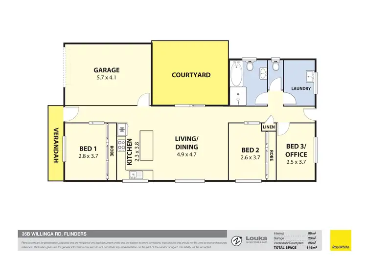Floorplan of Homely house listing, 35B Willinga Road, Flinders NSW 2529