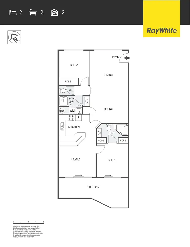Floorplan of Homely unit listing, 8/44 Jerrabomberra Avenue, Narrabundah ACT 2604