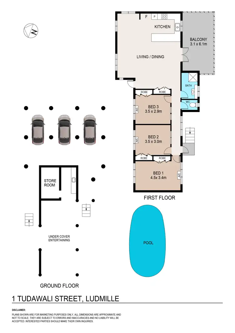 Floorplan of Homely house listing, 1 Tudawali Street, Ludmilla NT 820