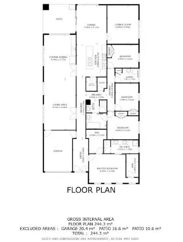 Floorplan of Homely house listing, 19 Dumosa Drive, Swan Hill VIC 3585