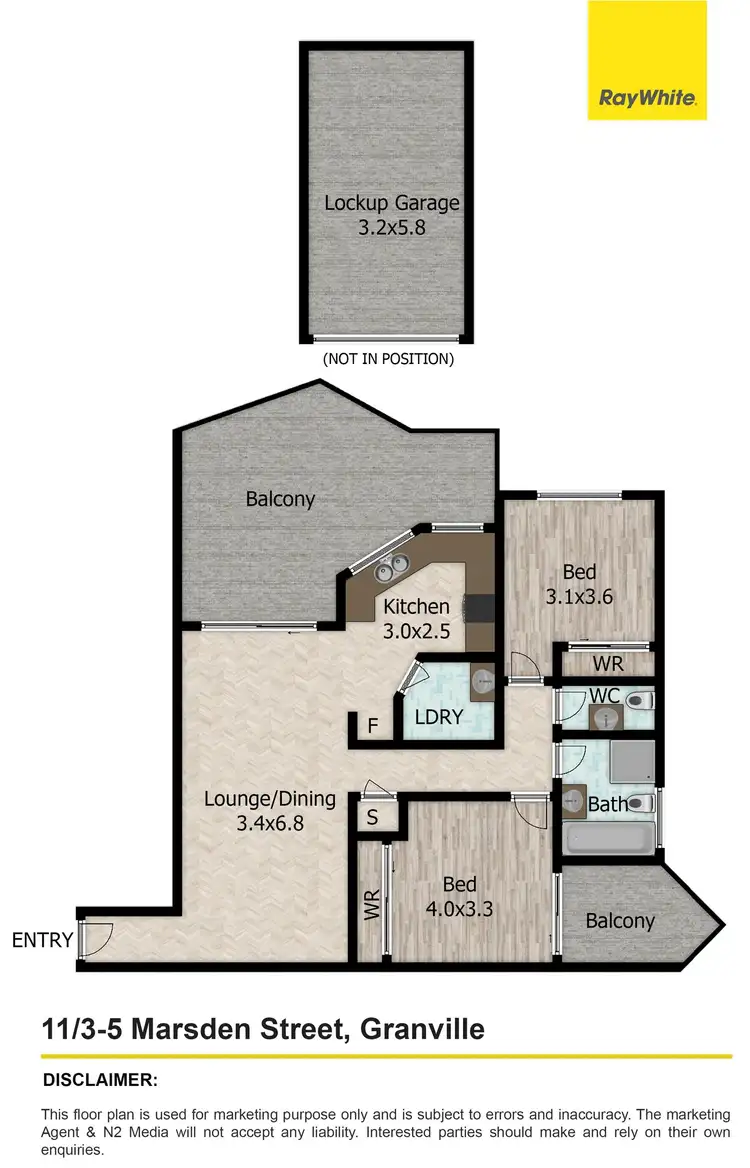 Floorplan of Homely unit listing, 11/3-5 Marsden Street, Granville NSW 2142