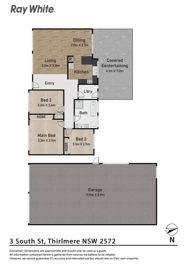 Floorplan of Homely house listing, 3 South Street, Thirlmere NSW 2572