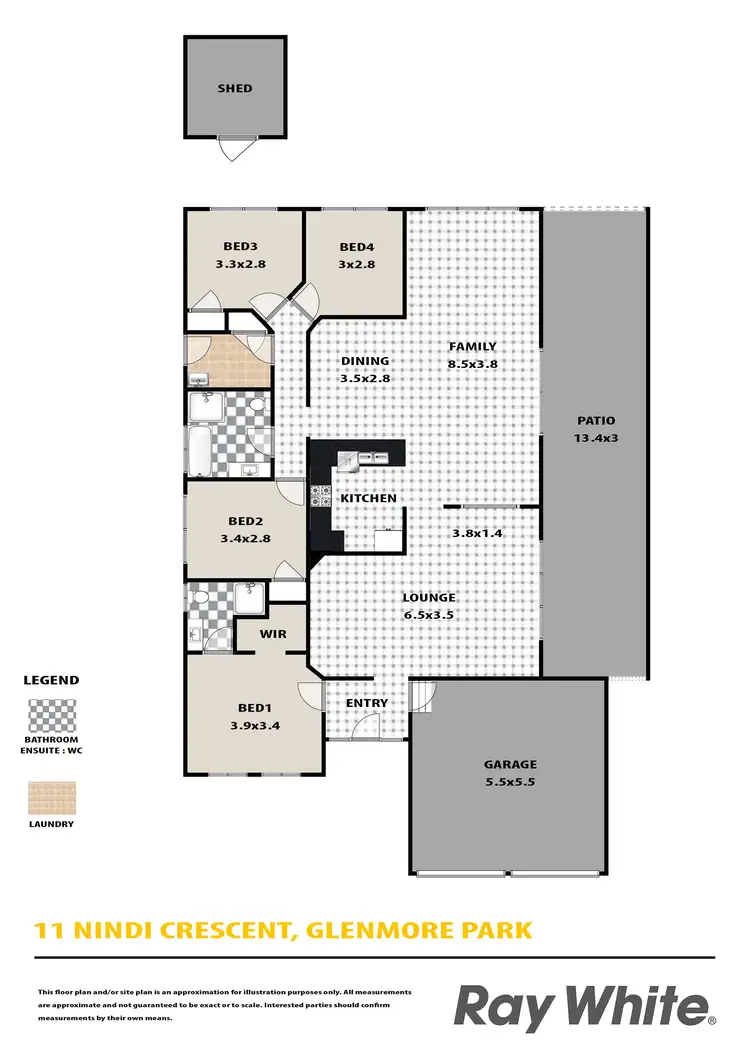 Floorplan of Homely house listing, 11 Nindi Crescent, Glenmore Park NSW 2745