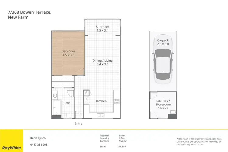 Floorplan of Homely apartment listing, 7/368 Bowen Terrace, New Farm QLD 4005