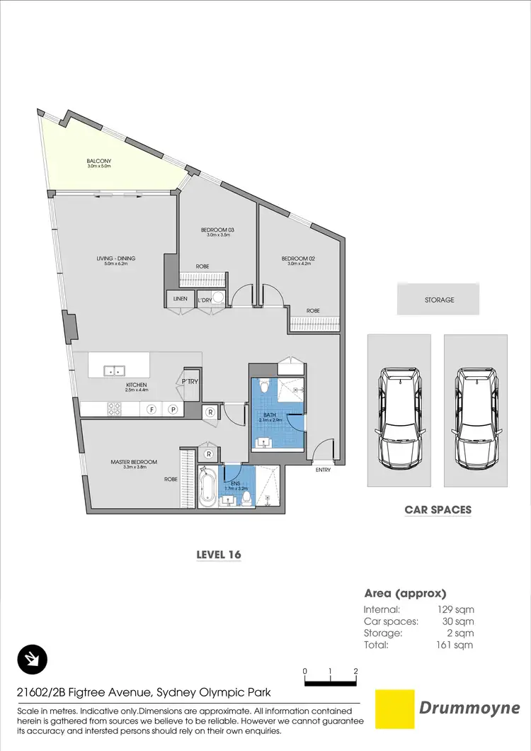 Floorplan of Homely apartment listing, 21602/2B Figtree Drive, Sydney Olympic Park NSW 2127
