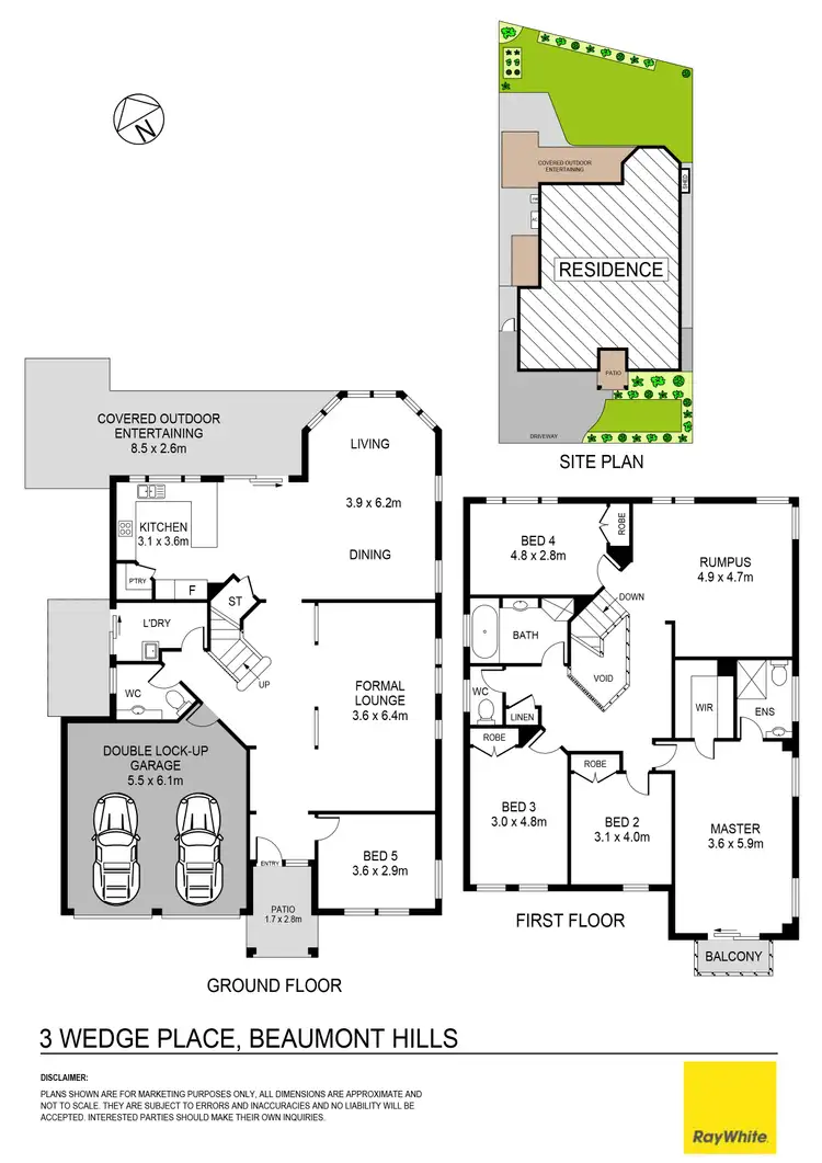 Floorplan of Homely house listing, 3 Wedge Place, Beaumont Hills NSW 2155
