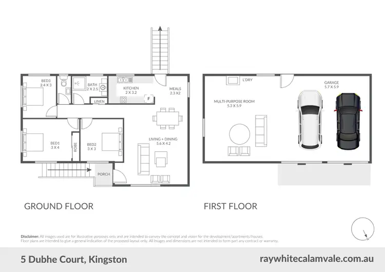 Floorplan of Homely house listing, 5 Dubhe Court, Kingston QLD 4114
