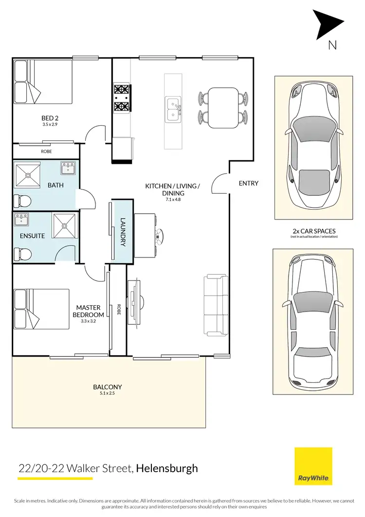 Floorplan of Homely unit listing, 22/20-22 Walker Street, Helensburgh NSW 2508