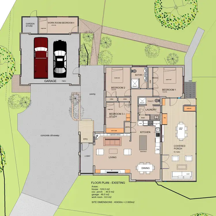 Floorplan of Homely house listing, 3 Garrett Road, Meringandan QLD 4352