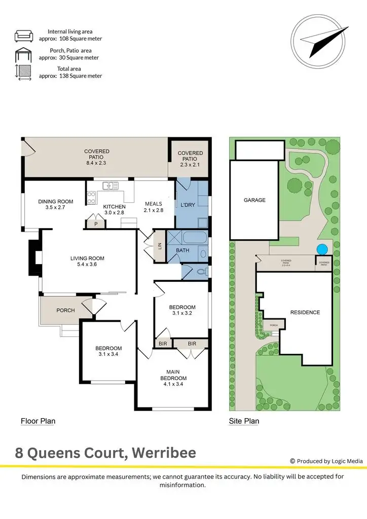 Floorplan of Homely house listing, 8 Queens Court, Werribee VIC 3030
