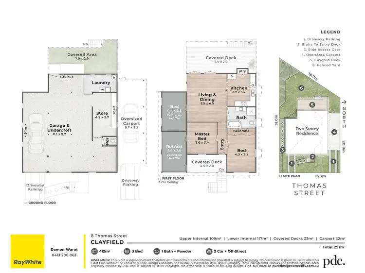 Floorplan of Homely house listing, 8 Thomas Street, Clayfield QLD 4011