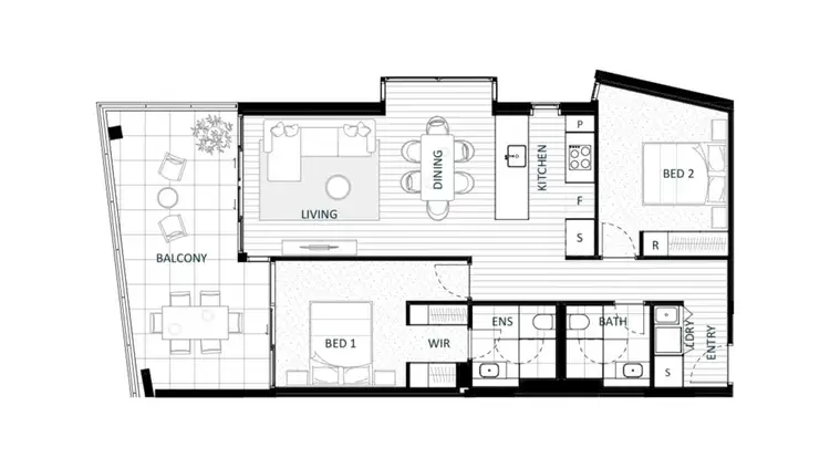 Floorplan of Homely apartment listing, 4/17 Captain Cook Crescent, Griffith ACT 2603