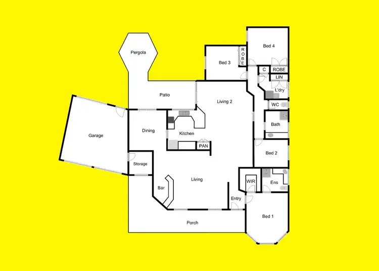 Floorplan of Homely house listing, 23 Teleki Drive, Irymple VIC 3498