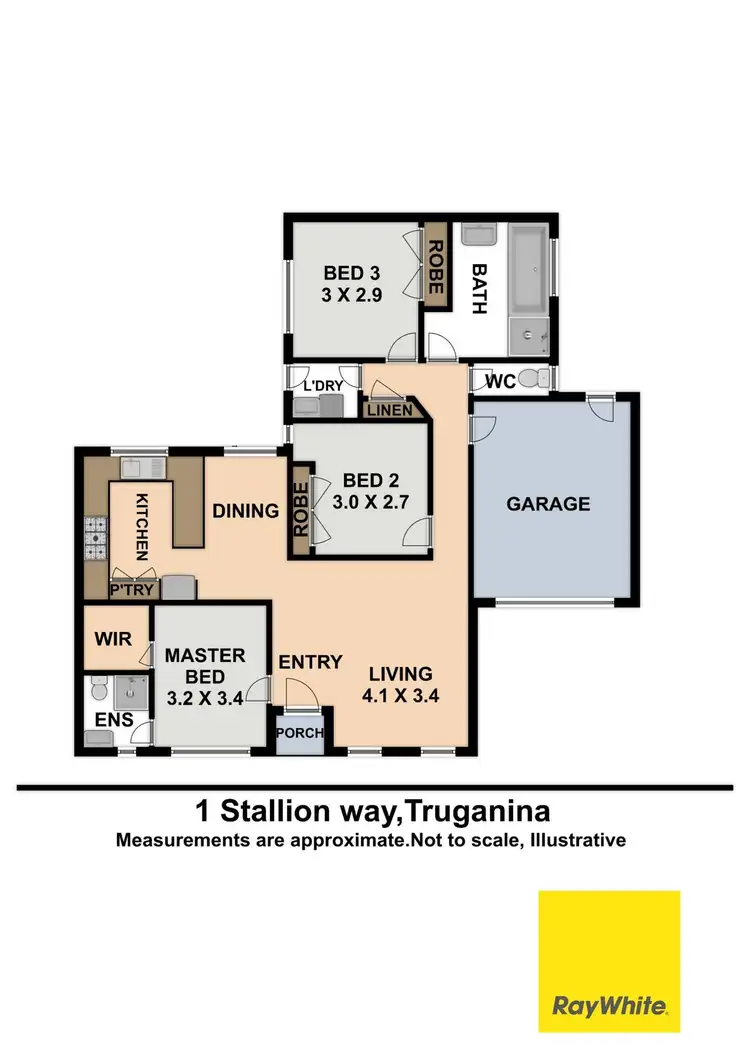 Floorplan of Homely house listing, 1 Stallion Court, Truganina VIC 3029