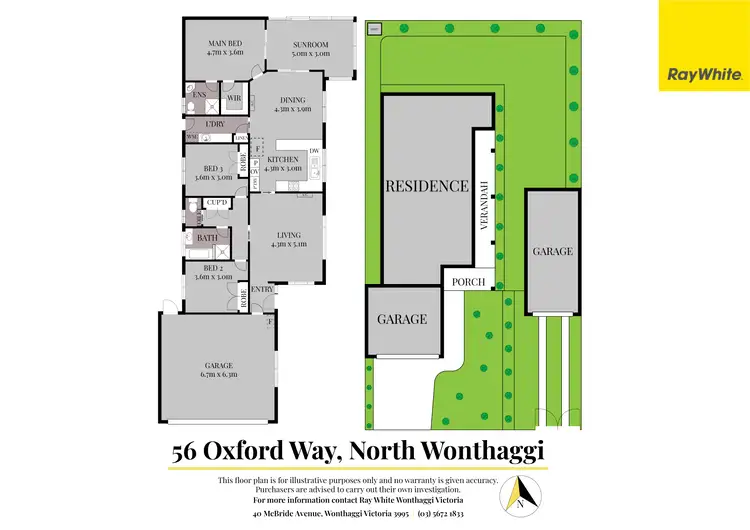 Floorplan of Homely house listing, 56 Oxford Way, North Wonthaggi VIC 3995