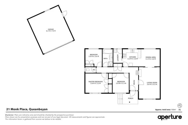 Floorplan of Homely house listing, 21 Monk Place, Karabar NSW 2620