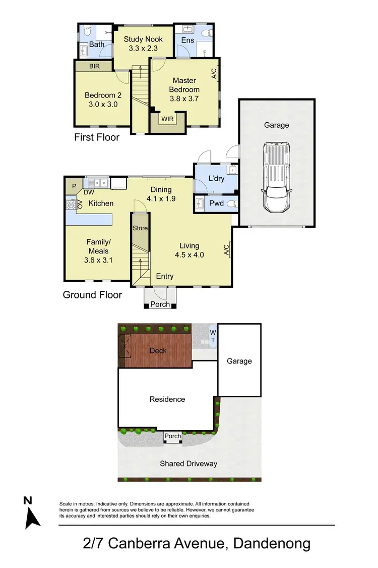 Floorplan of Homely townhouse listing, 2/7 Canberra Avenue, Dandenong VIC 3175