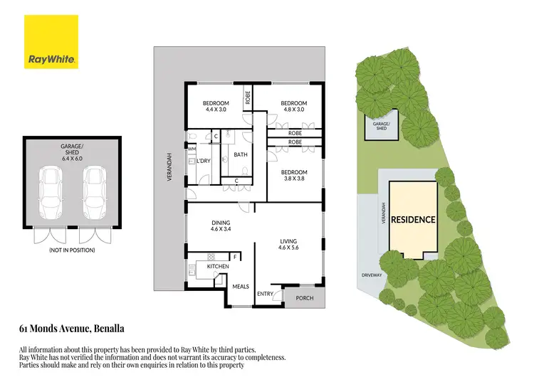 Floorplan of Homely house listing, 61 Monds Avenue, Benalla VIC 3672