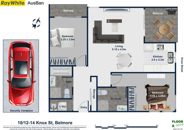 Floorplan of Homely apartment listing, 10/12-14 Knox Street, Belmore NSW 2192