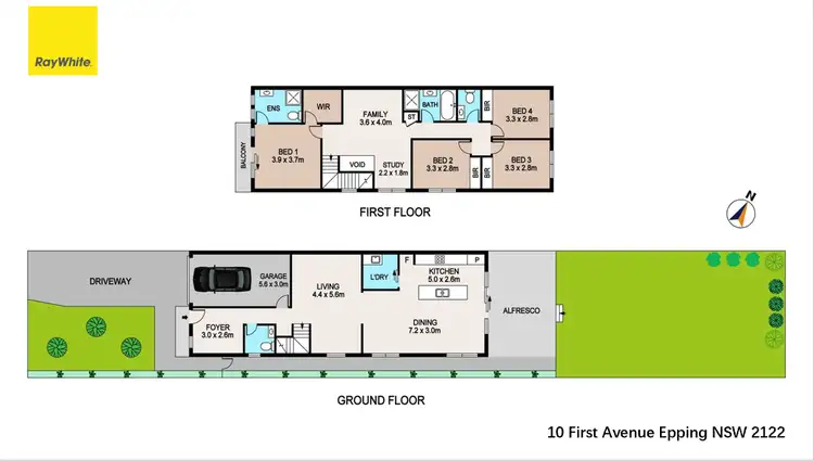 Floorplan of Homely other listing, 10 First Avenue, Epping NSW 2121
