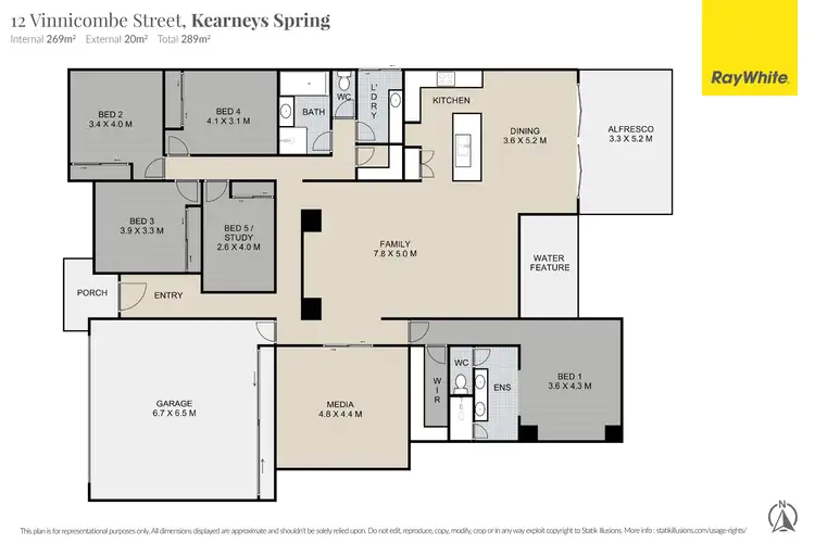 Floorplan of Homely house listing, 12 Vinnicombe Street, Kearneys Spring QLD 4350