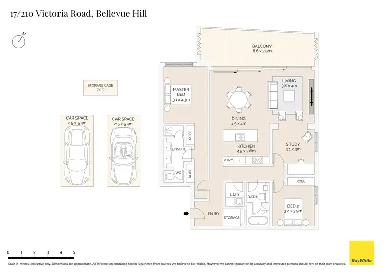 Floorplan of Homely apartment listing, 17/210 Victoria Road, Bellevue Hill NSW 2023