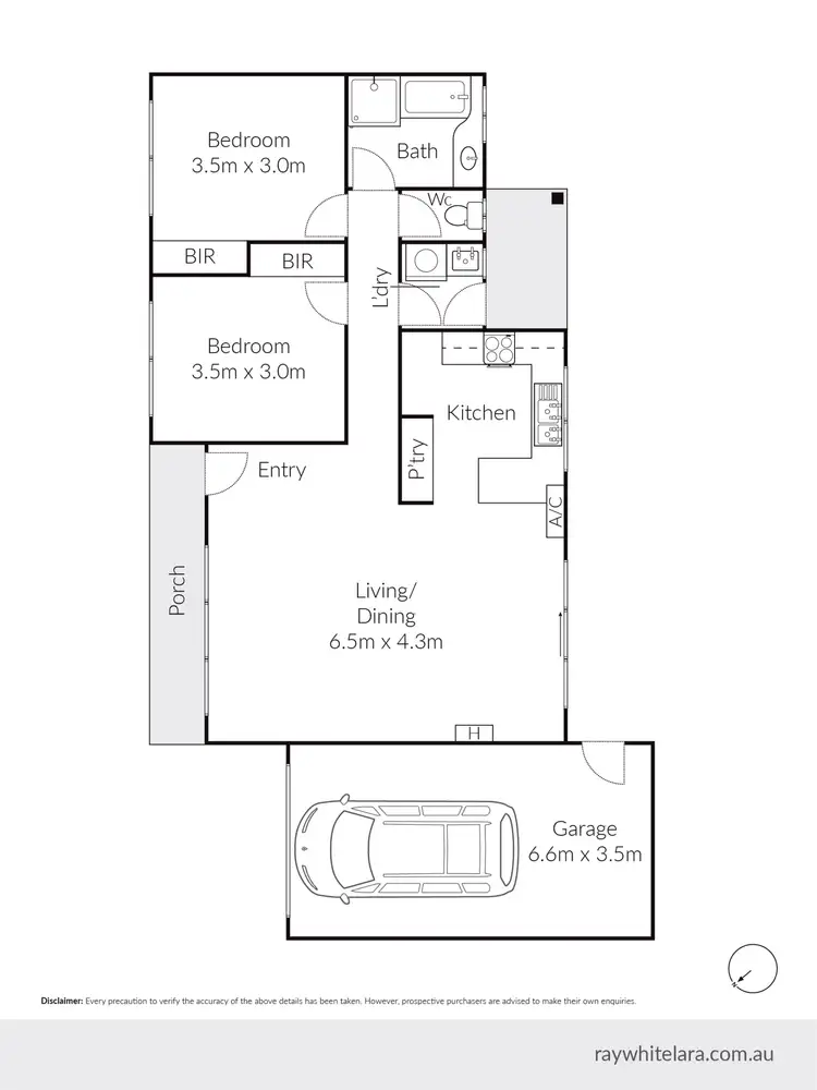 Floorplan of Homely unit listing, 3/15-17 Rigel Road, Lara VIC 3212