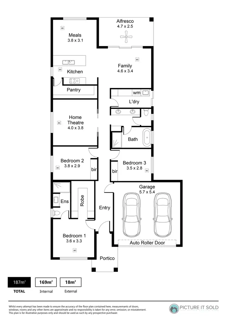 Floorplan of Homely house listing, 36 Charlie Street, Angle Vale SA 5117
