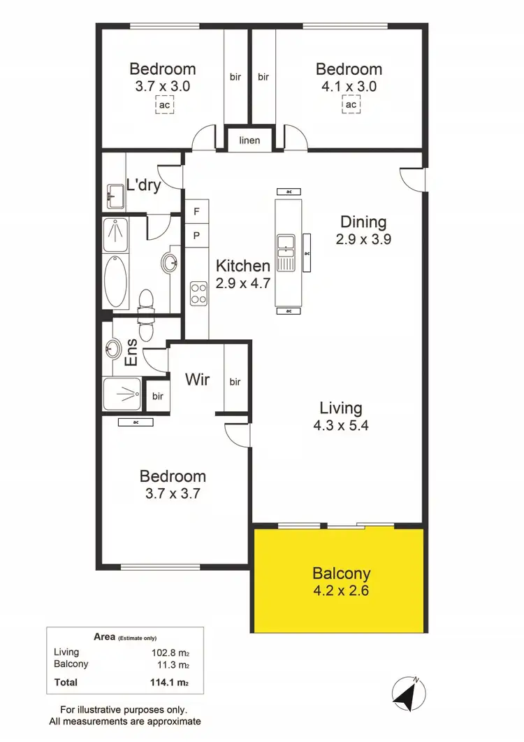 Floorplan of Homely apartment listing, 6/1 Burt Avenue, Findon SA 5023