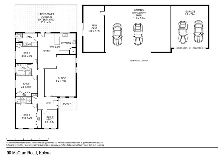 Floorplan of Homely house listing, 90 McCrae Road, Kolora VIC 3265