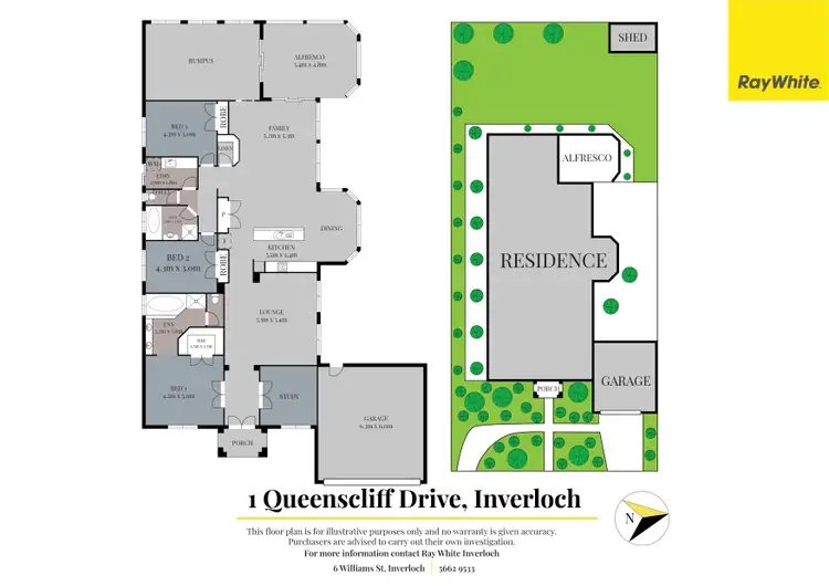 Floorplan of Homely house listing, 1 Queenscliff Drive, Inverloch VIC 3996