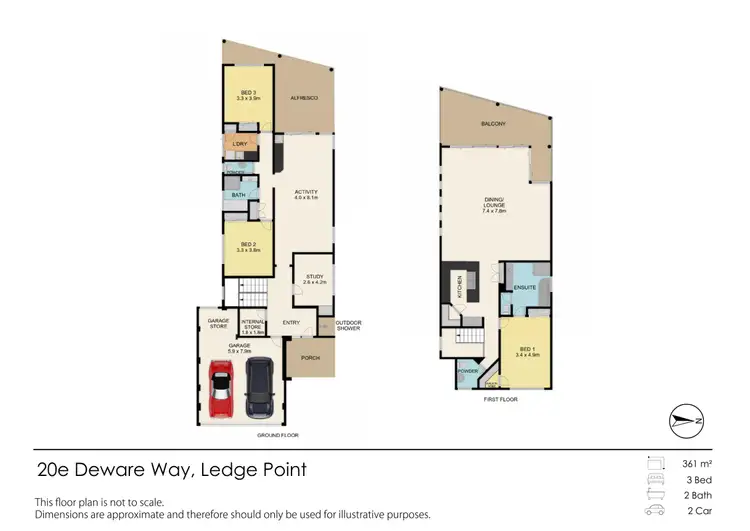Floorplan of Homely house listing, 20E DEWAR Way, Ledge Point WA 6043