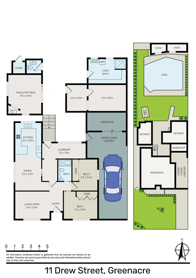 Floorplan of Homely house listing, 11 Drew Street, Greenacre NSW 2190